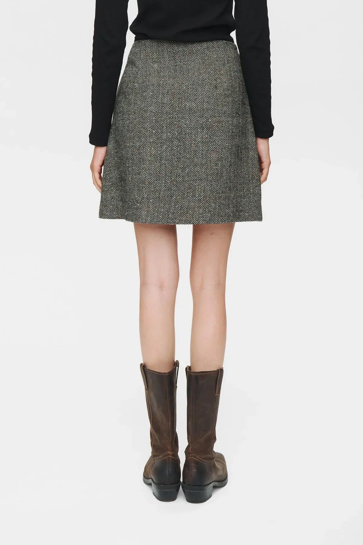 Nuavey Mini Skirt, Caviar